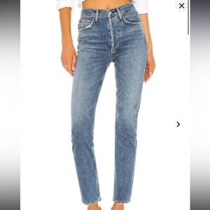 Agolde - Riley High Rise Straight Crop Jeans